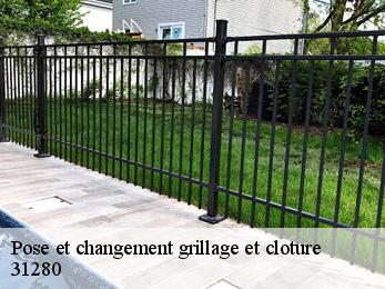 Pose et changement grillage et cloture  31280