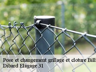 Pose et changement grillage et cloture  billiere-31110 Dibard Elagage 31